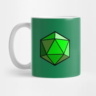 D20 Polyhedral Dice - Green Mug